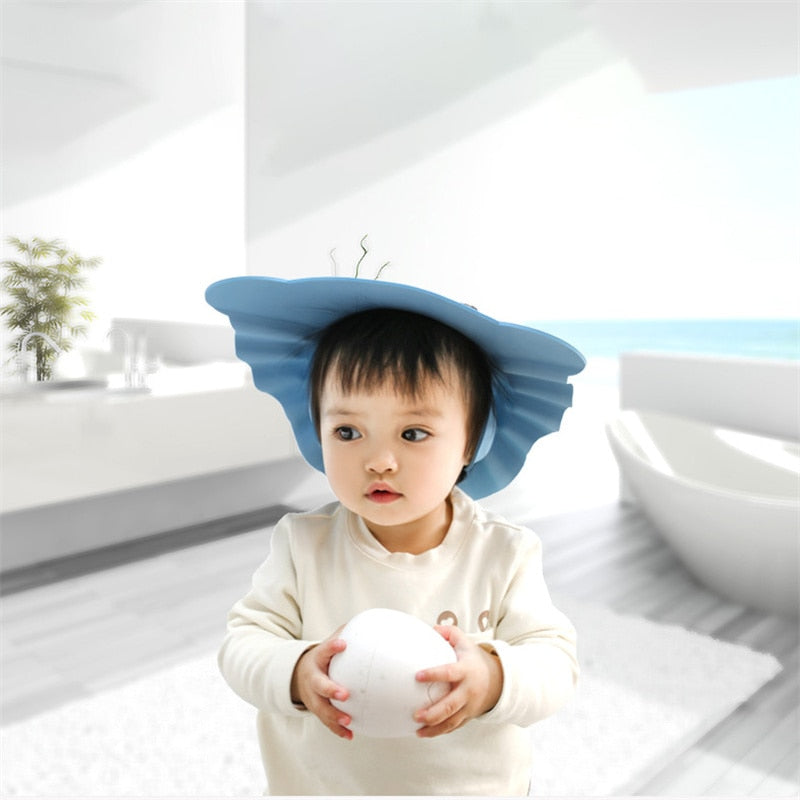 Chapeau de lavage de cheveux réglable pour enfants Protection des oreilles ™