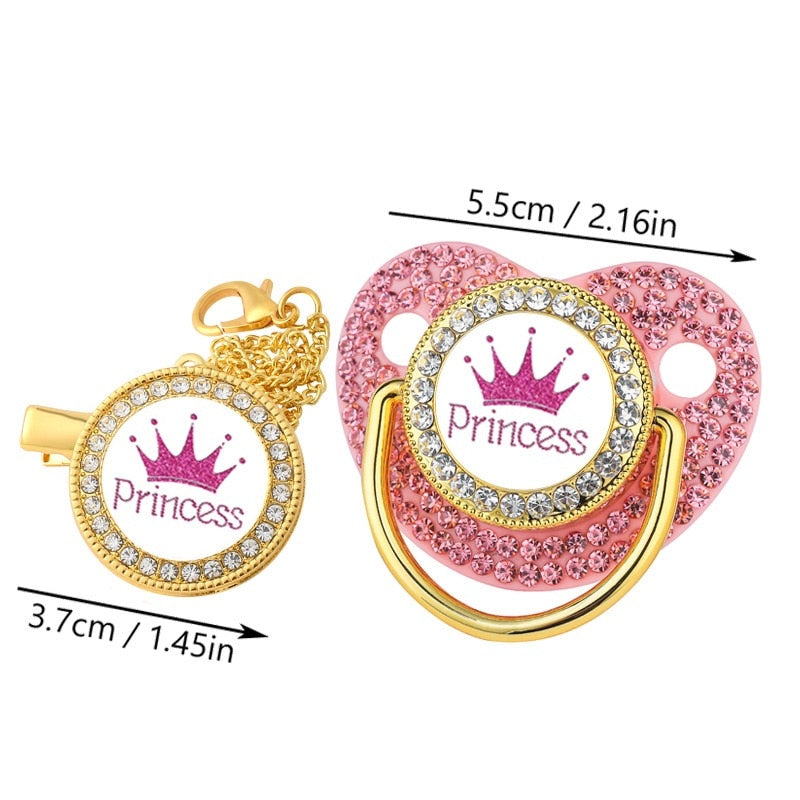 Sucette pour bébé princesse et princes tendance ™