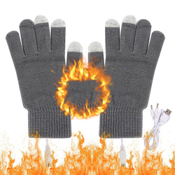 Gants chauffants électriques Double face, mitaines Usb, rechargeables, étanches™