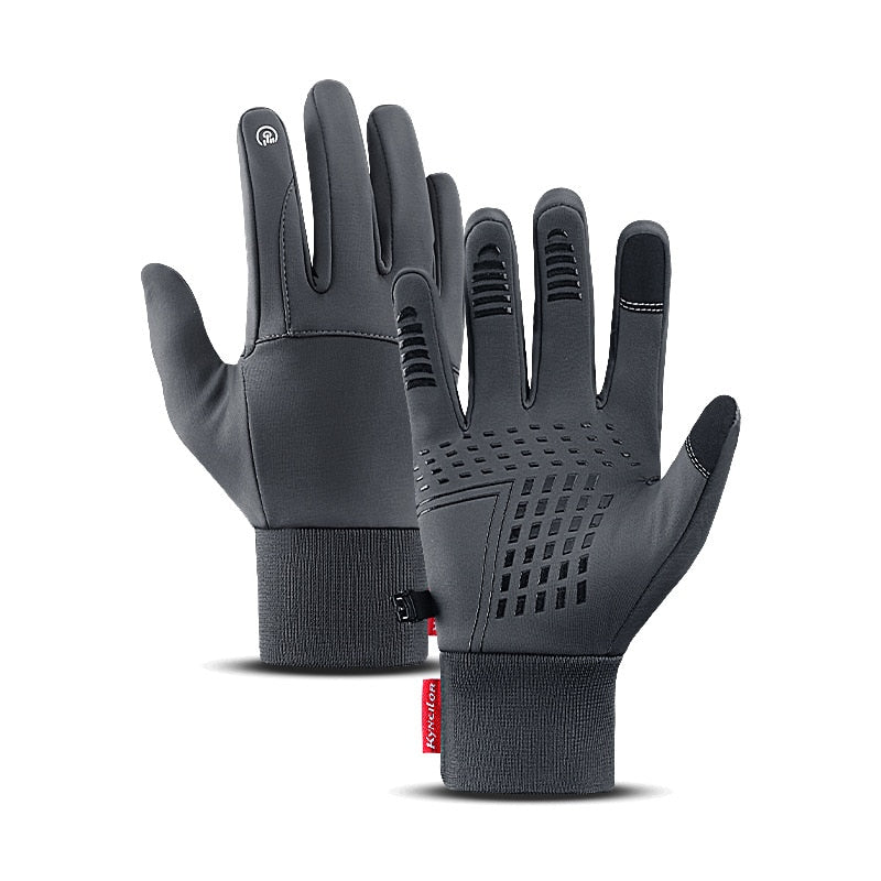 Gants d'hiver pour hommes et femmes, toucher froid imperméable, gants de moto, hommes Sports de plein air, chaud thermique polaire, gants de course à pied et de Ski™