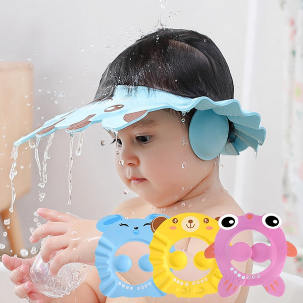 Chapeau de lavage de cheveux réglable pour enfants Protection des oreilles ™