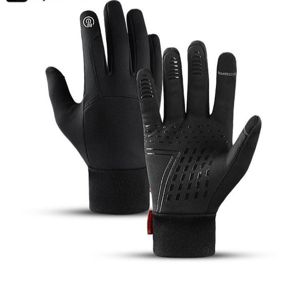 Gants d'hiver pour hommes et femmes, toucher froid imperméable, gants de moto, hommes Sports de plein air, chaud thermique polaire, gants de course à pied et de Ski™