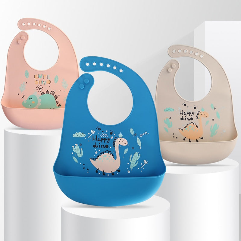 Bavoirs a réservoirs réglable Imperméable en Silicone pour bébé ™